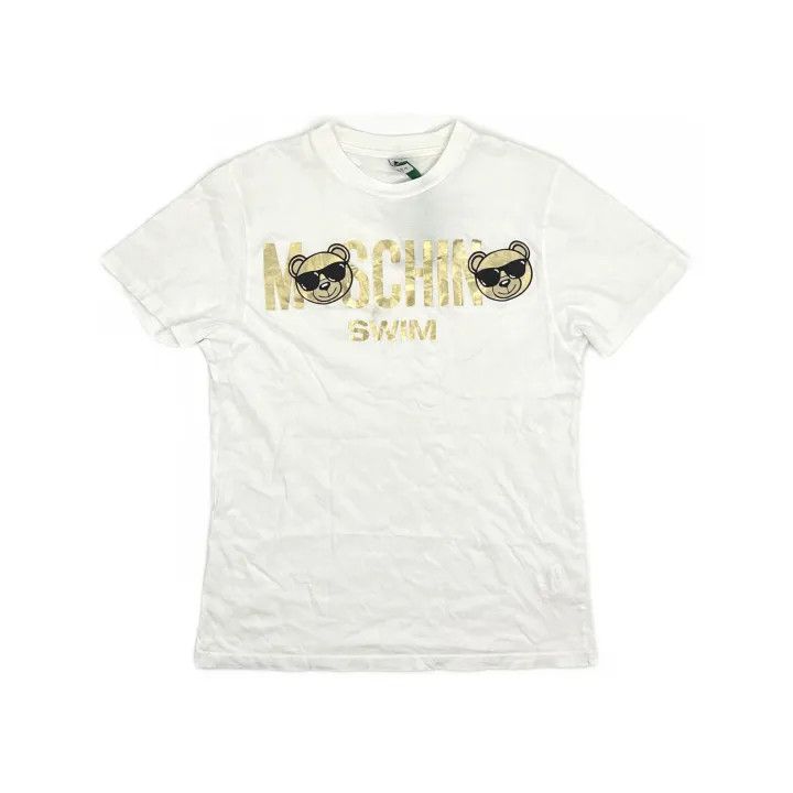 Moschino Moschino Panda Logo Short Sleeve T-Shirt 0079 Size XS / US 0-2 / IT 36-38 - 2 Thumbnail
