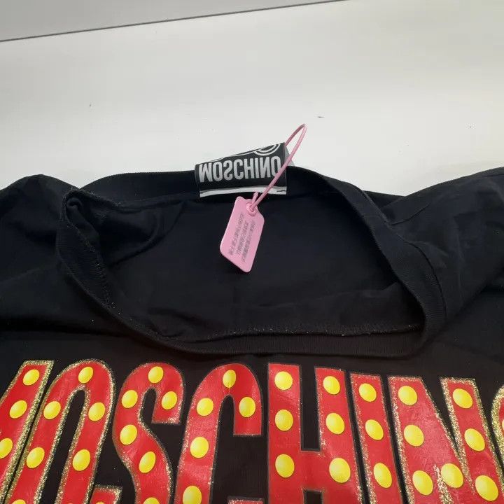 Moschino Moschino Black Teddy Bear Graphic T-Shirt 0079 Size L / US 10 / IT 46 - 7 Thumbnail