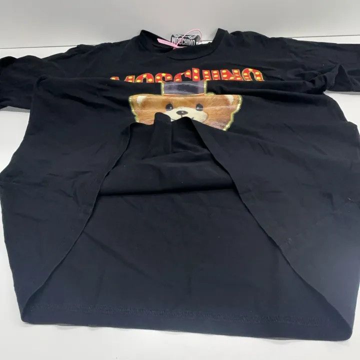 Moschino Moschino Black Teddy Bear Graphic T-Shirt 0079 Size L / US 10 / IT 46 - 9 Thumbnail