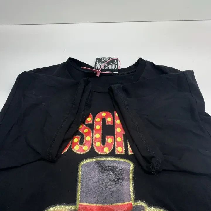 Moschino Moschino Black Teddy Bear Graphic T-Shirt 0079 Size L / US 10 / IT 46 - 8 Thumbnail