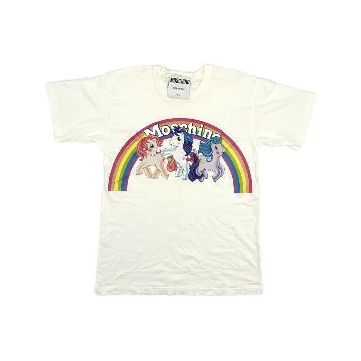 Moschino Moschino Rainbow Pony Print T-Shirt for Women 0079 Size XXS / US 00 / IT 34 - 2 Thumbnail