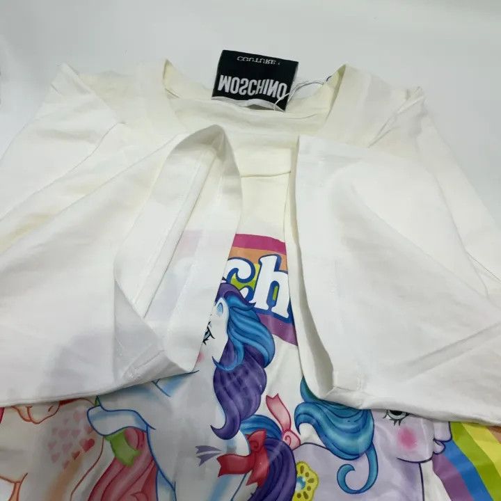 Moschino Moschino Rainbow Pony Print T-Shirt for Women 0079 Size XXS / US 00 / IT 34 - 7 Thumbnail