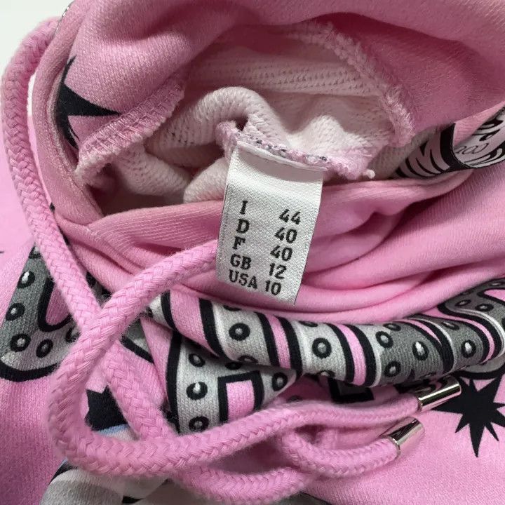 Moschino Moschino Pink Bear Print Hoodie for Women 0079 Size L / US 10 / IT 46 - 2 Thumbnail