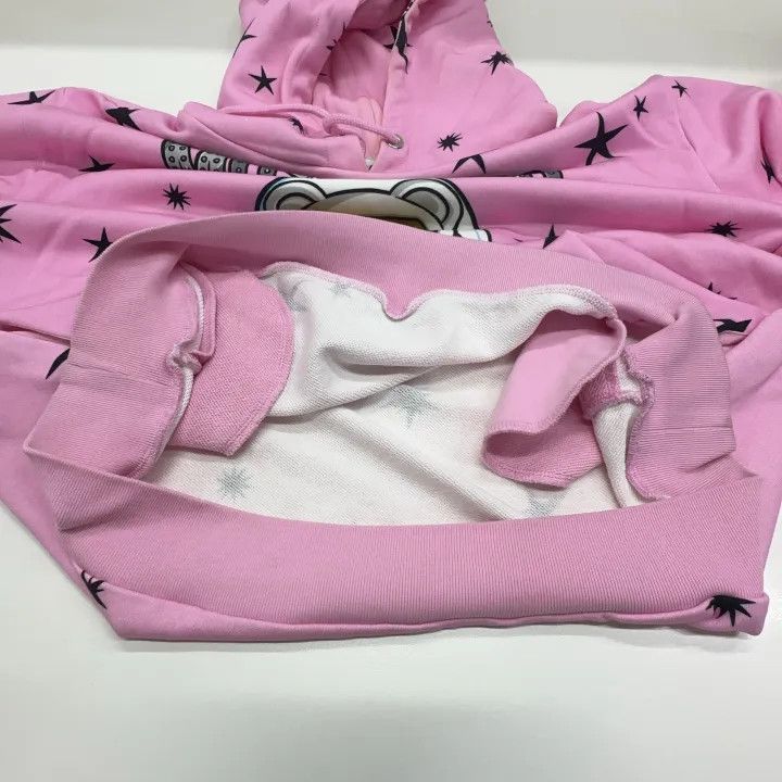 Moschino Moschino Pink Bear Print Hoodie for Women 0079 Size L / US 10 / IT 46 - 10 Thumbnail