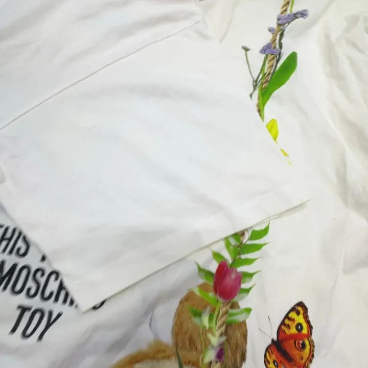 Moschino Moschino Teddy Bear Garden Print T-Shirt 0079 Size S / US 4 / IT 40 - 10 Thumbnail