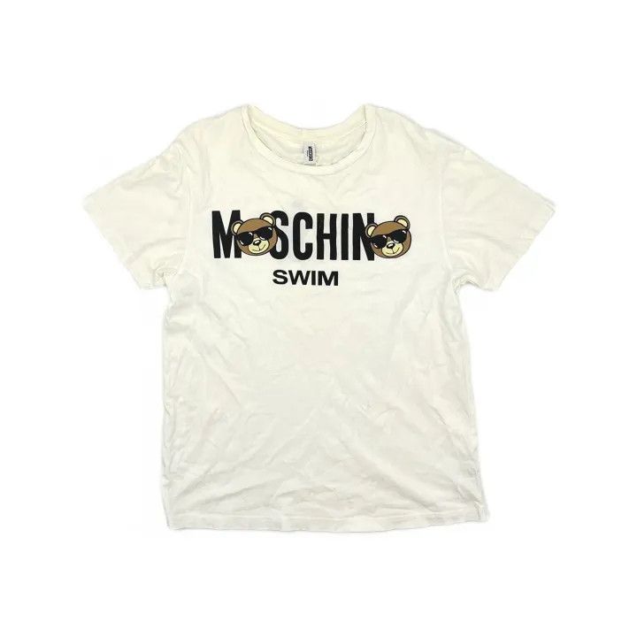 Moschino Moschino Panda Graphic T-Shirt for Women 0079 Size L / US 10 / IT 46 - 2 Thumbnail