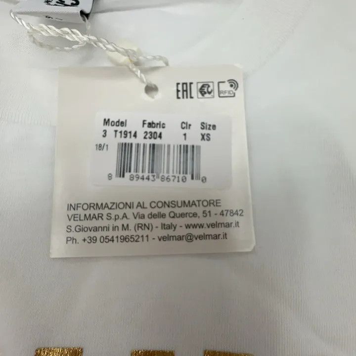 Moschino Moschino Panda Logo Short Sleeve T-Shirt 0079 Size XS / US 0-2 / IT 36-38 - 4 Thumbnail