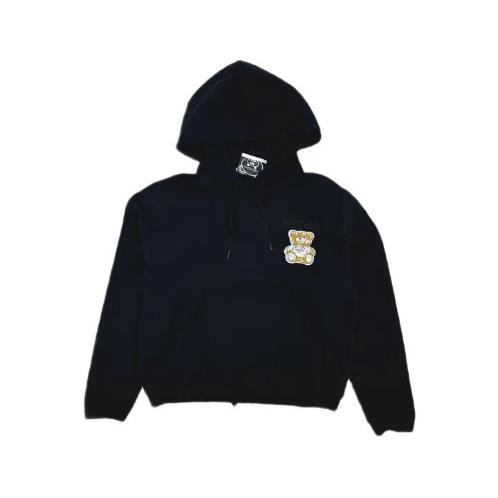 Moschino Moschino Graffiti Bear Hoodie for Women 0079 Size L / US 10 / IT 46 - 2 Thumbnail