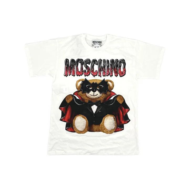Moschino Moschino SS21 Cartoon Bear Short Sleeve T-Shirt 0079 Size S / US 4 / IT 40 - 2 Thumbnail