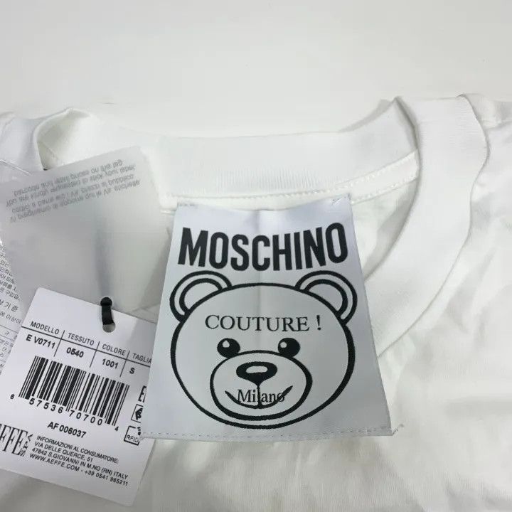 Moschino Moschino SS21 Cartoon Bear Short Sleeve T-Shirt 0079 Size S / US 4 / IT 40 - 6 Thumbnail