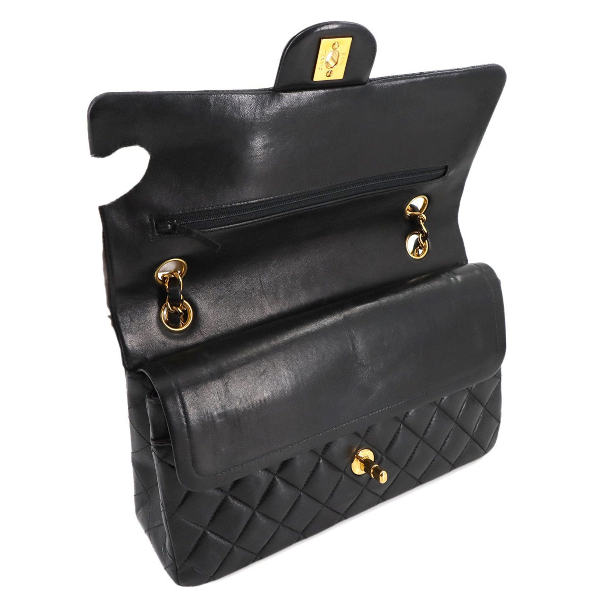Chanel Chanel Flap Bag Cuir Noir shoulder Size ONE SIZE - 6 Thumbnail
