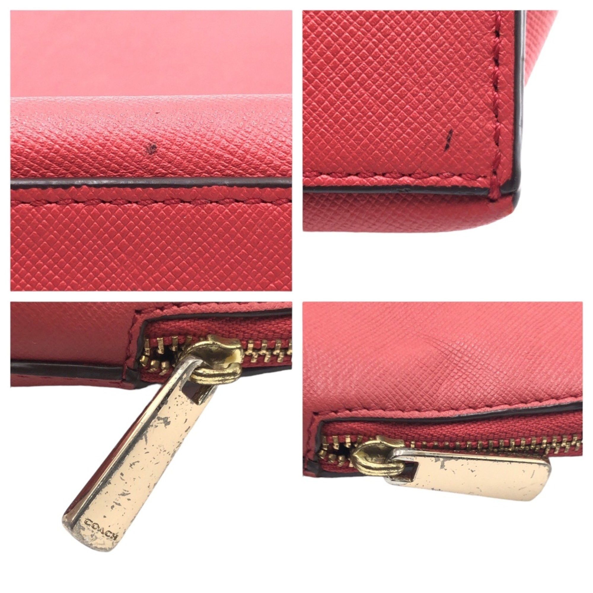 Coach COACH Pink Gold Hardware Calfskin Pouch for Women Size ONE SIZE - 5 Thumbnail