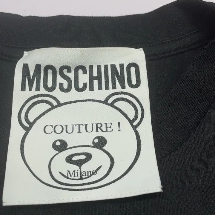 Moschino Moschino Black Bear Print Short Sleeve T-Shirt 0079 Size XS / US 0-2 / IT 36-38 - 2 Thumbnail