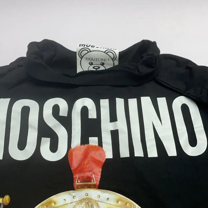 Moschino Moschino Black Bear Print Short Sleeve T-Shirt 0079 Size XS / US 0-2 / IT 36-38 - 6 Thumbnail