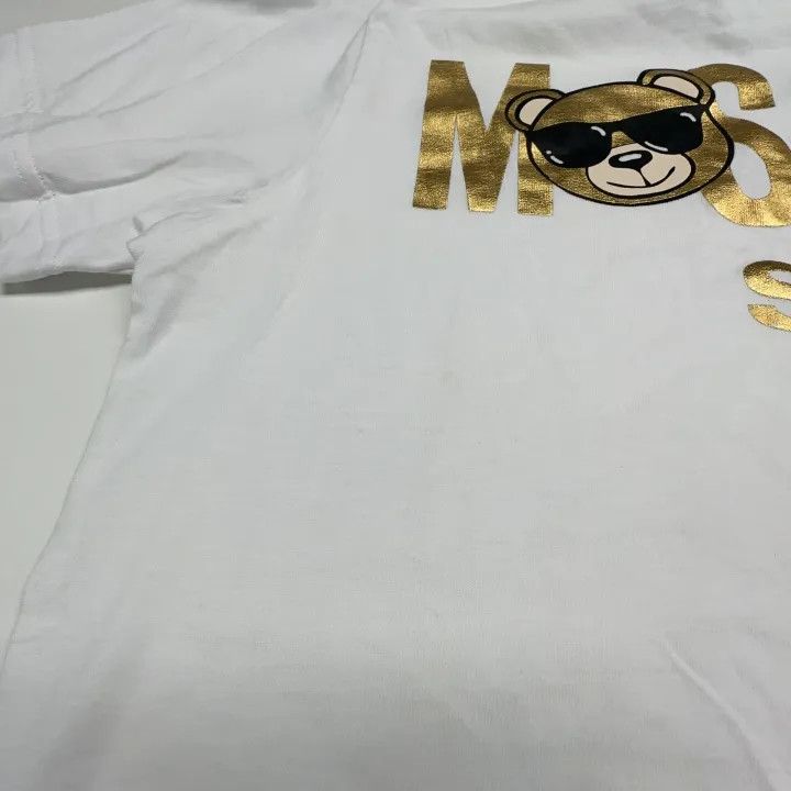 Moschino Moschino Logo Panda Short Sleeve T-Shirt 0079 Size S / US 4 / IT 40 - 11 Thumbnail