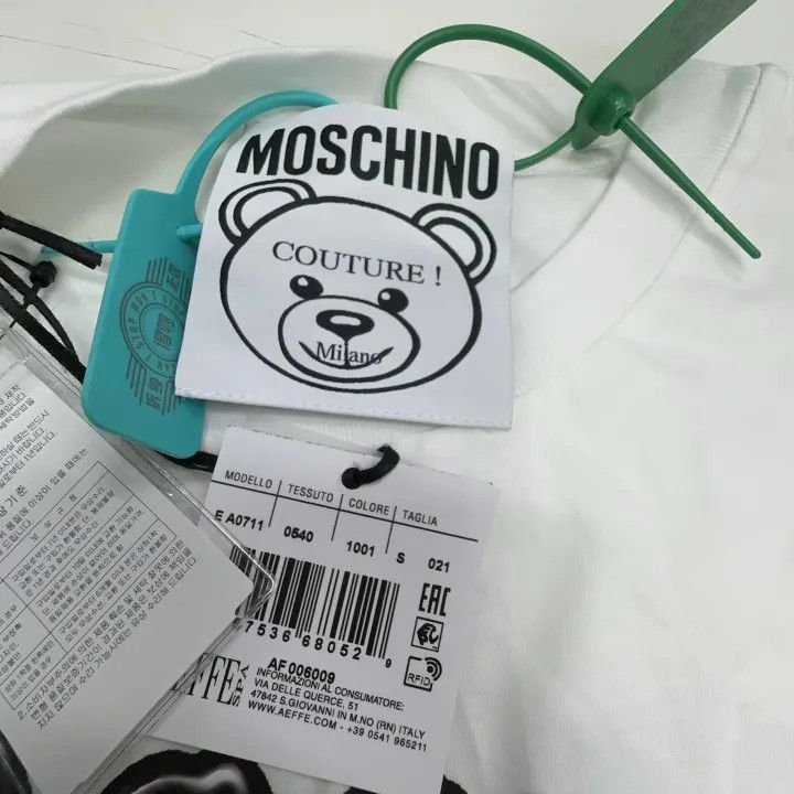 Moschino Moschino Bear Print Short Sleeve T-shirt 0079 Size S / US 4 / IT 40 - 3 Thumbnail