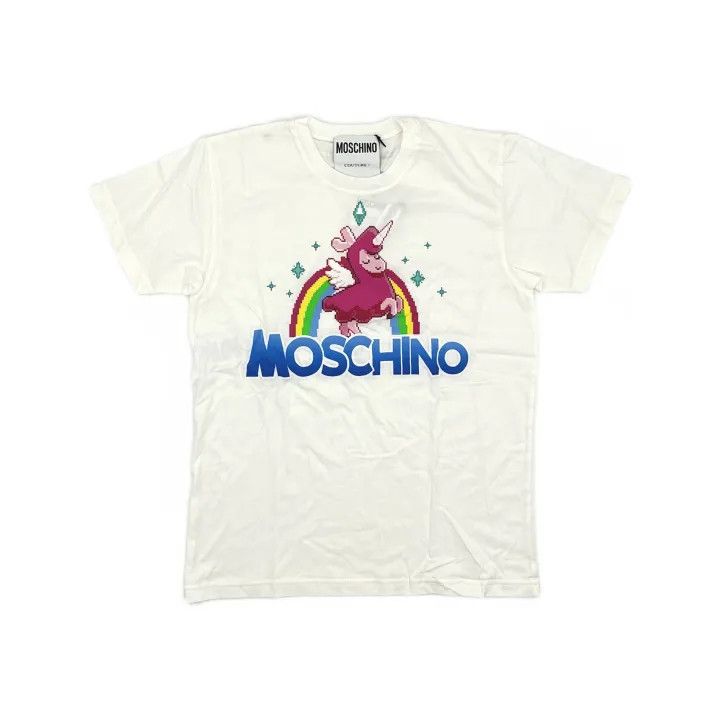 Moschino Moschino Unicorn Print Cotton T-Shirt for Women 0079 Size XXS / US 00 / IT 34 - 2 Thumbnail