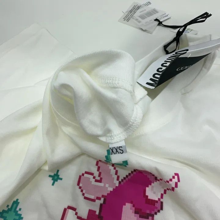 Moschino Moschino Unicorn Print Cotton Tee for Women 0079 Size XXS / US 00 / IT 34 - 7 Thumbnail