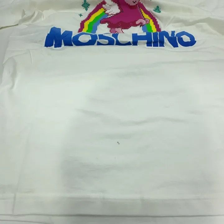 Moschino Moschino Unicorn Print Cotton Tee for Women 0079 Size XXS / US 00 / IT 34 - 10 Thumbnail