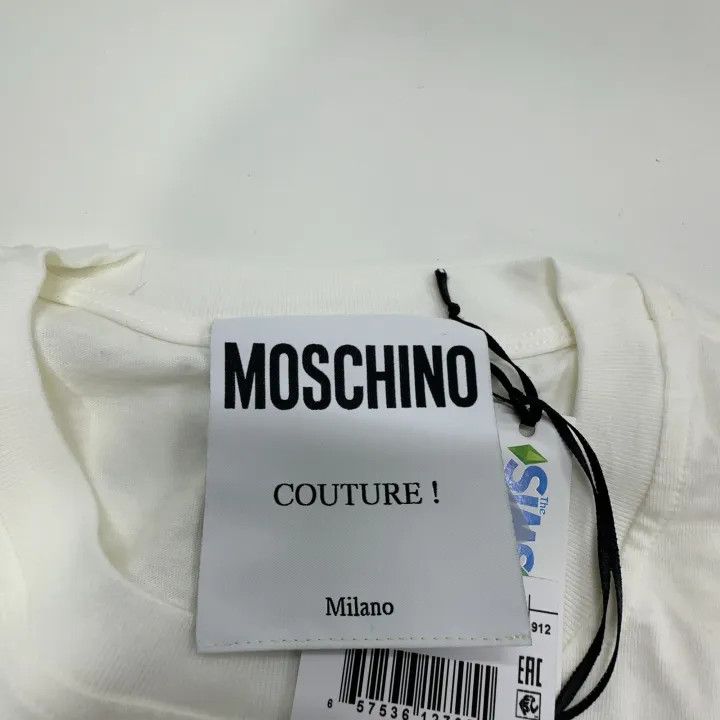 Moschino Moschino Unicorn Print Cotton Tee for Women 0079 Size XXS / US 00 / IT 34 - 6 Thumbnail