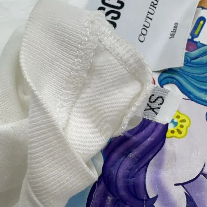 Moschino Moschino Rainbow Pony Print Short Sleeve T-Shirt 0079 Size XS / US 0-2 / IT 36-38 - 5 Thumbnail