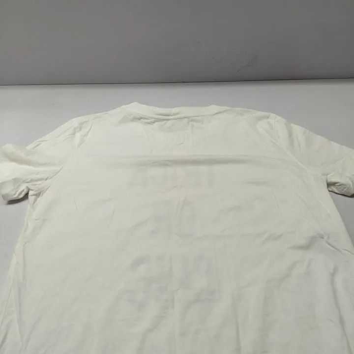Moschino Moschino White Graphic Short Sleeve T-Shirt 0079 Size L / US 10 / IT 46 - 6 Thumbnail