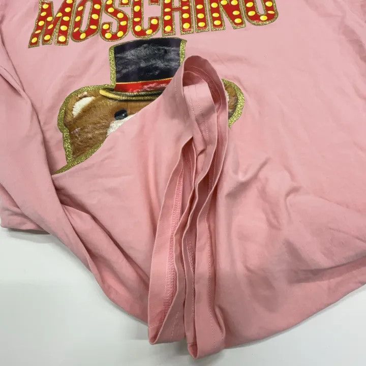 Moschino Moschino Pink Teddy Bear Short Sleeve T-Shirt 0079 Size XS / US 0-2 / IT 36-38 - 10 Thumbnail