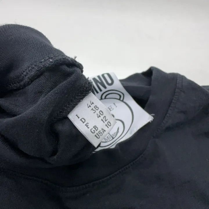 Moschino Moschino Black Cotton Teddy Bear Logo T-Shirt 0079 Size L / US 10 / IT 46 - 5 Thumbnail