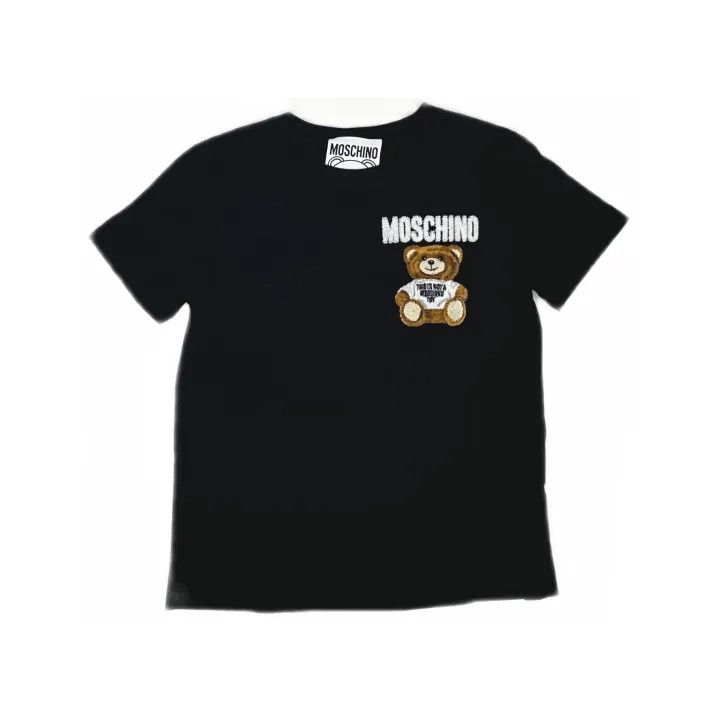 Moschino Moschino Teddy Bear Short Sleeve T-Shirt 0079 Size L / US 10 / IT 46 - 2 Thumbnail