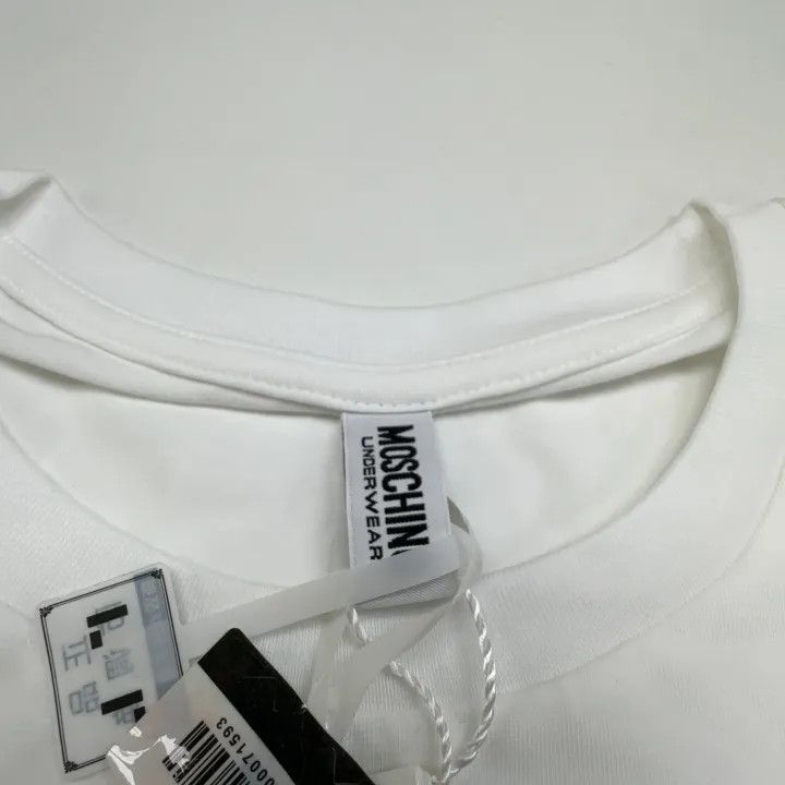Moschino Moschino Logo Print Casual T-Shirt for Women 0079 Size M / US 6-8 / IT 42-44 - 4 Thumbnail