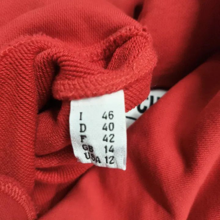 Moschino Moschino Red Hooded Sweatshirt for Women 0079 Size L / US 10 / IT 46 - 5 Thumbnail