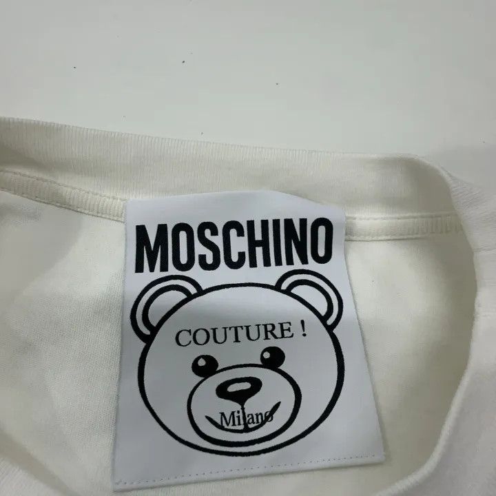Moschino Moschino Cotton Teddy Bear Print T-Shirt 0079 Size XS / US 0-2 / IT 36-38 - 5 Thumbnail