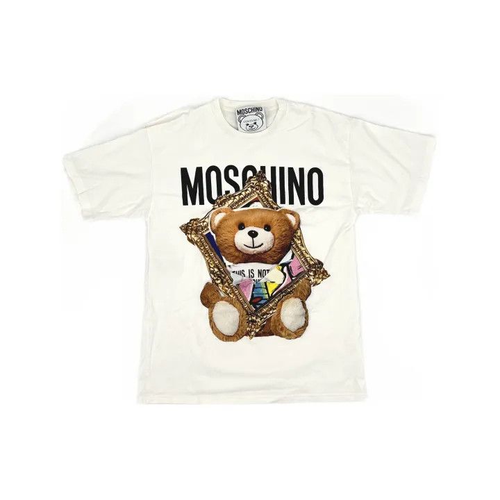 Moschino Moschino Cotton Teddy Bear Print T-Shirt 0079 Size XS / US 0-2 / IT 36-38 - 2 Thumbnail