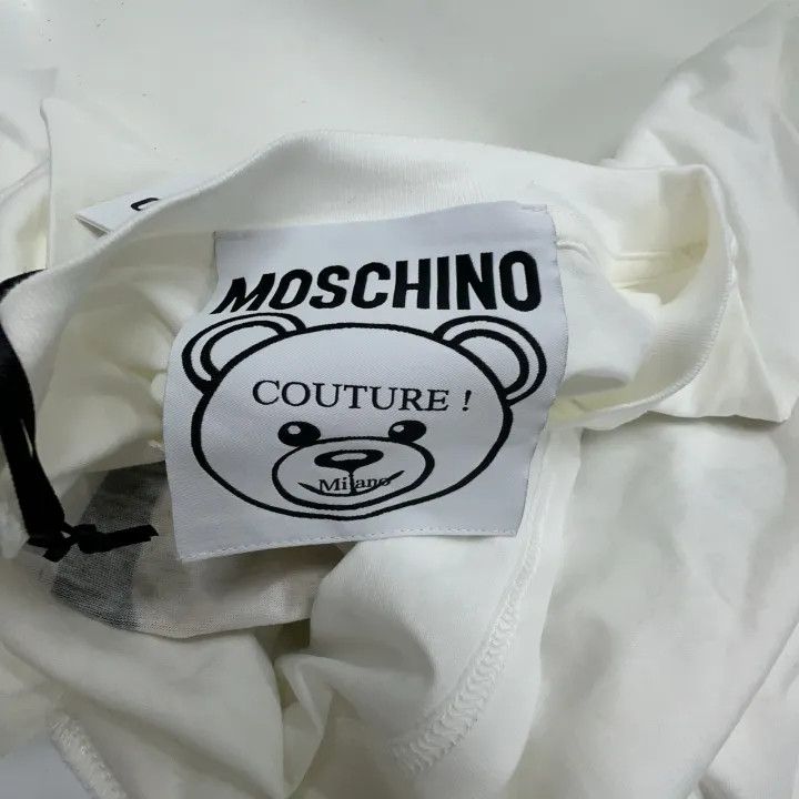 Moschino Moschino Bear Print Classic Short Sleeve T-Shirt 0079 Size XXS / US 00 / IT 34 - 6 Thumbnail