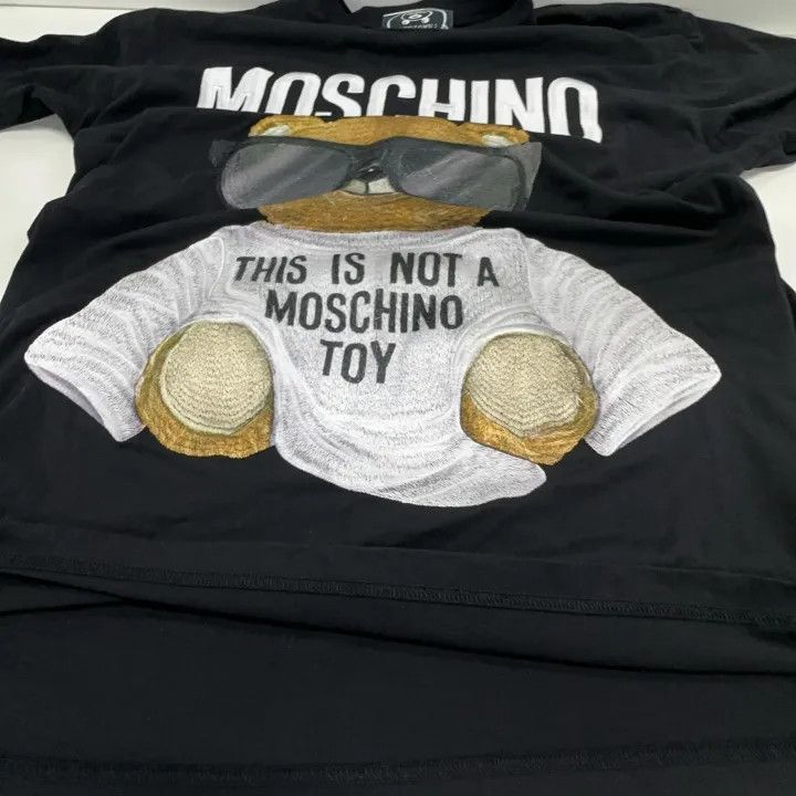 Moschino Moschino Teddy Bear Embroidered T-Shirt 0079 Size XS / US 0-2 / IT 36-38 - 8 Thumbnail