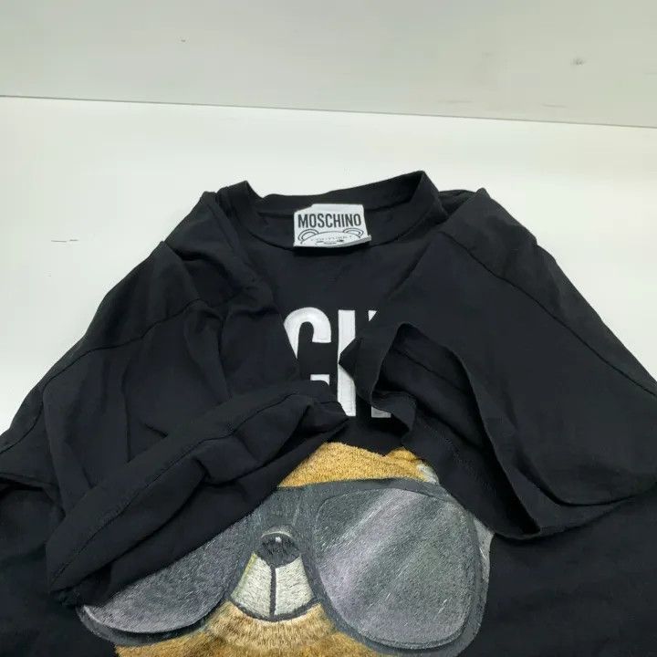 Moschino Moschino Teddy Bear Embroidered T-Shirt 0079 Size XS / US 0-2 / IT 36-38 - 9 Thumbnail