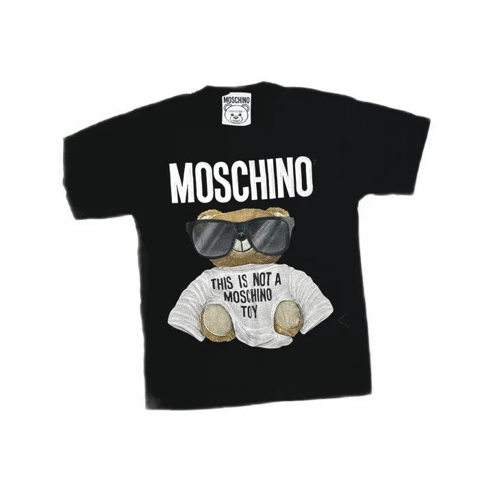 Moschino Moschino Teddy Bear Embroidered T-Shirt 0079 Size XS / US 0-2 / IT 36-38 - 2 Thumbnail