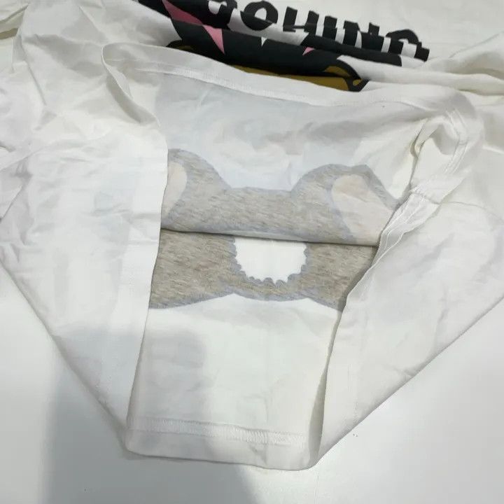 Moschino Moschino Bunny Ears Bear Cotton T-Shirt 0079 Size XS / US 0-2 / IT 36-38 - 8 Thumbnail