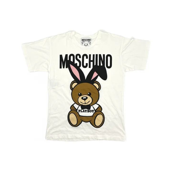 Moschino Moschino Playful Bear Graphic T-Shirt for Women 0079 Size XS / US 0-2 / IT 36-38 - 2 Thumbnail