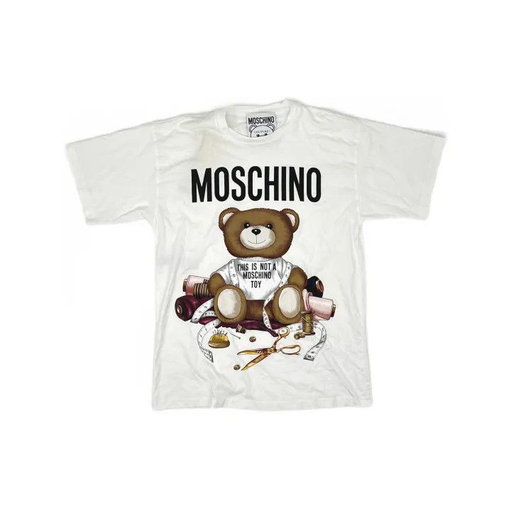 Moschino Moschino Short-Sleeve Graphic T-Shirt for Women 0079 Size XXS / US 00 / IT 34 - 2 Thumbnail