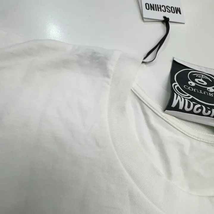 Moschino Moschino Bear Print White Cotton T-Shirt 0079 Size XXS / US 00 / IT 34 - 8 Thumbnail