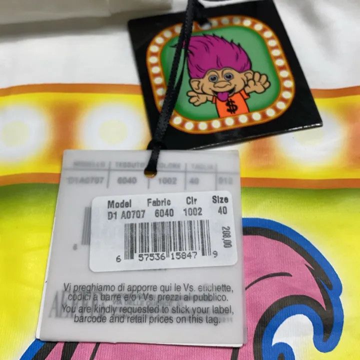 Moschino Moschino Playful Graphic Short Sleeve T-Shirt 0079 Size M / US 6-8 / IT 42-44 - 5 Thumbnail