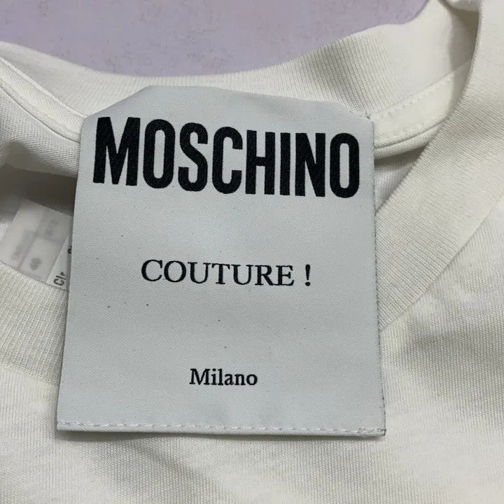 Moschino Moschino Playful Graphic Short Sleeve T-Shirt 0079 Size M / US 6-8 / IT 42-44 - 3 Thumbnail