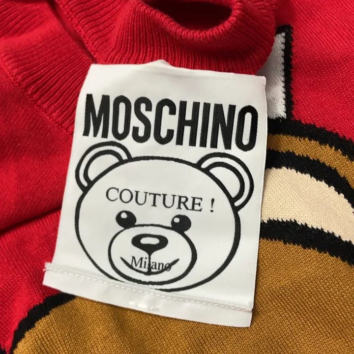 Moschino Moschino Bear Print Long Sleeve Sweater 0079 Size S / US 4 / IT 40 - 4 Thumbnail