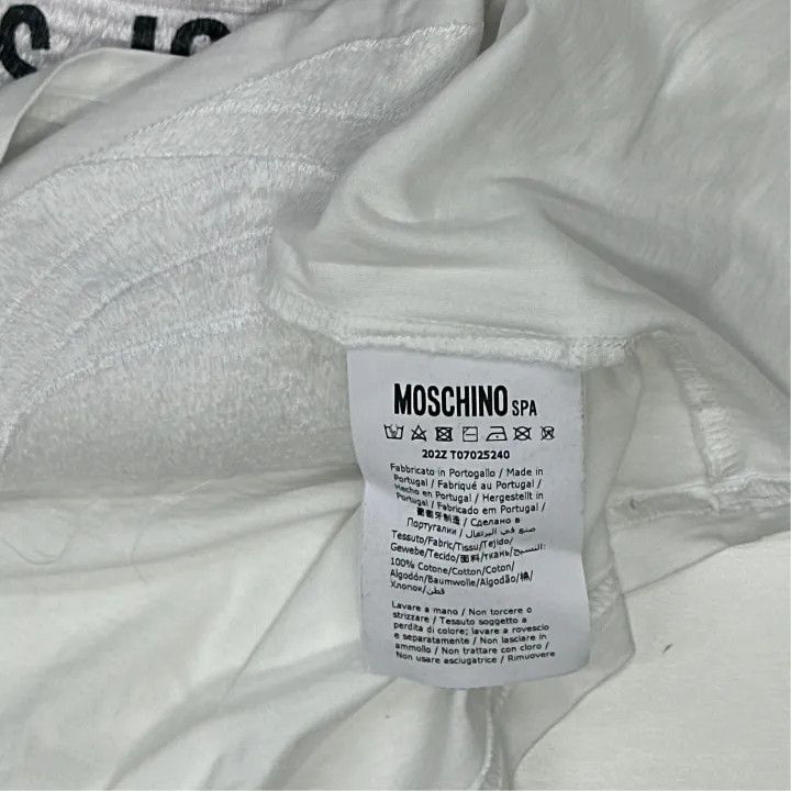 Moschino Moschino Teddy Bear Graphic Long T-Shirt 0079 Size XS / US 0-2 / IT 36-38 - 2 Thumbnail