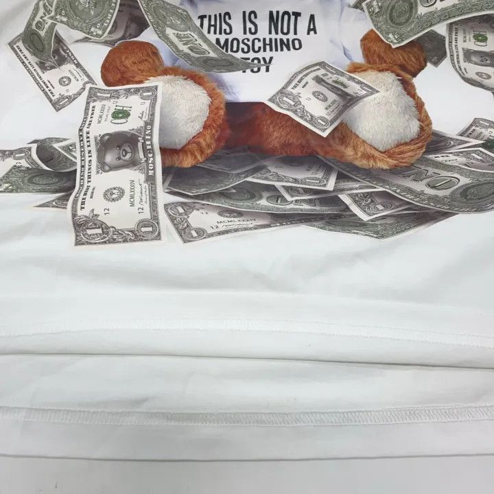 Moschino Moschino Logo Print Oversized T-shirt for Women 0079 Size S / US 4 / IT 40 - 8 Thumbnail