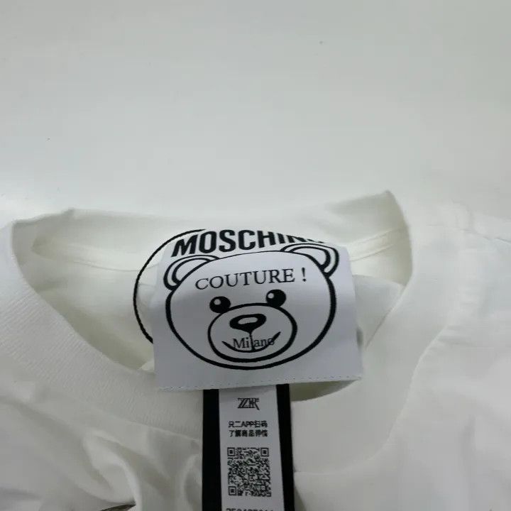 Moschino Moschino Logo Print Oversized T-shirt for Women 0079 Size S / US 4 / IT 40 - 6 Thumbnail