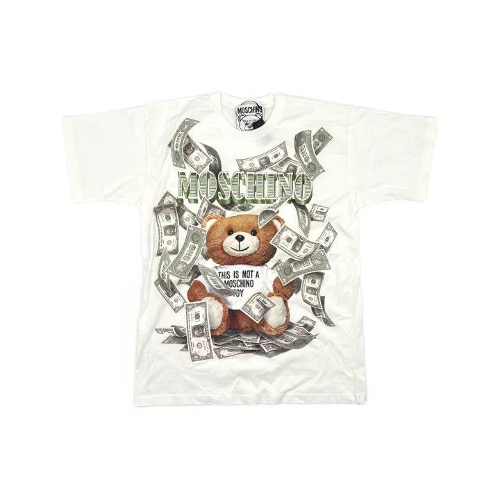Moschino Moschino Logo Print Oversized T-shirt for Women 0079 Size S / US 4 / IT 40 - 2 Thumbnail