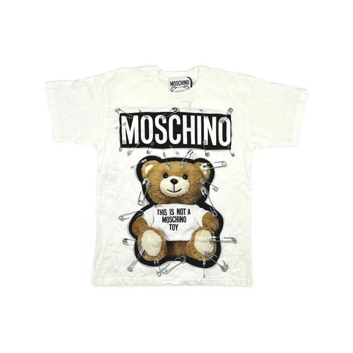 Moschino Moschino Classic Short Sleeve Bear T-shirt 0079 Size XXS / US 00 / IT 34 - 2 Thumbnail