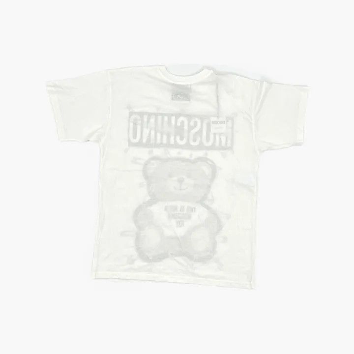 Moschino Moschino Classic Bear Print Cotton T-Shirt 0079 Size S / US 4 / IT 40 - 3 Thumbnail